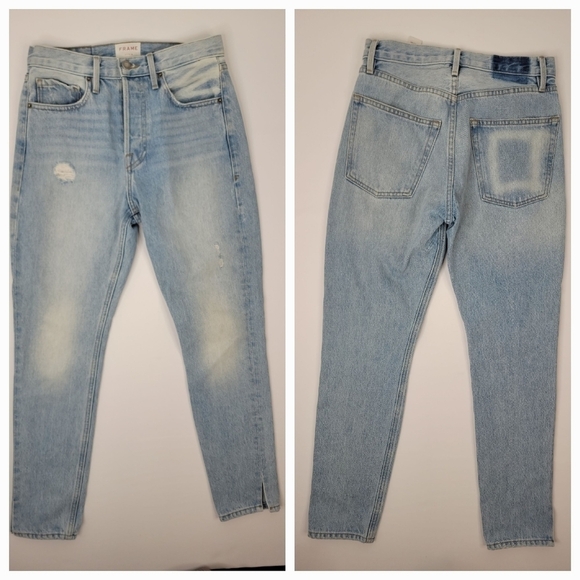 Frame Rigid  Re-released Jeans Sz 26 Original Skinny Button Fly  High Rise - Picture 1 of 12